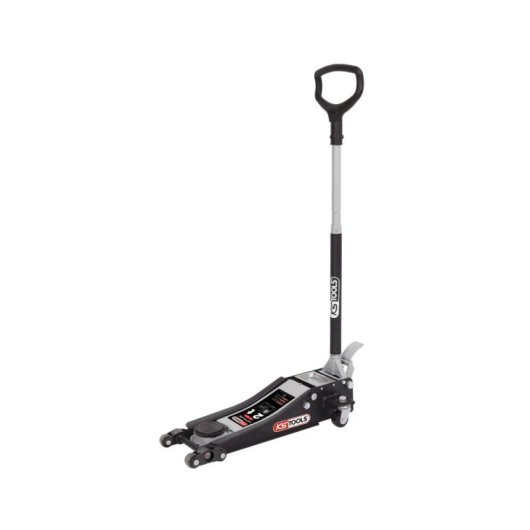 Cric Rouleur Hydraulique Extra-bas Ks Tools Ultimate 2t En Acier, Double Roues Avant, Descente Contrôlée