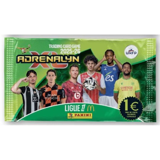Panini Adrenalyn Xl Ligue 1 Mcdonald’s 2025/26 Starter Pack Con Álbum Y 4 Sobres, 24 Cromos Aleatorios