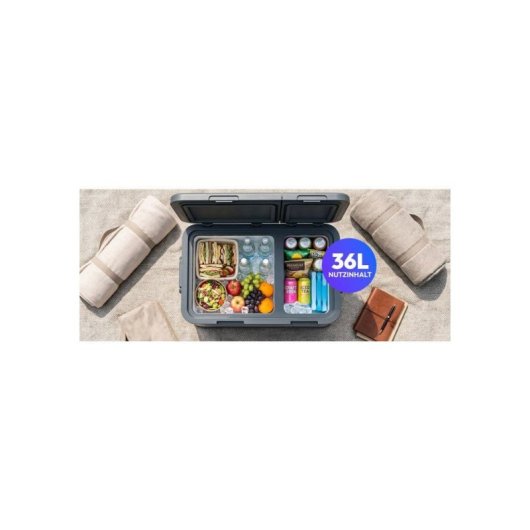 Frigorifero Portatile Medion Life Compressor MD370026 36L Doppia Zona Alluminio