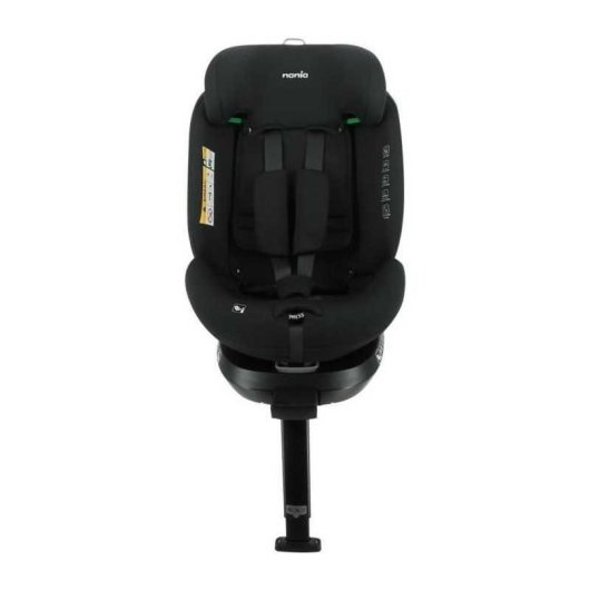 Nania Spirit R129 I-size Silla Coche Giratoria 360° Isofix 40-150 Cm Negro, Orientable Hacia Atrás 40-105 Cm Y Hacia Delante Desde 76 Cm Con Pata De Apoyo