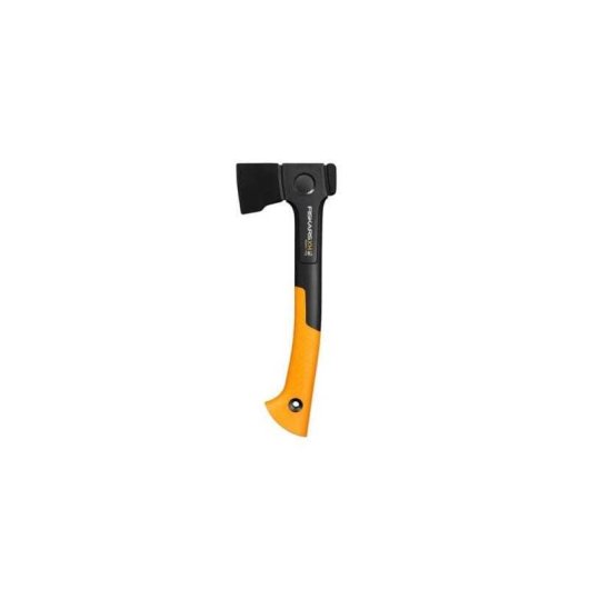 Hacha Universal Fiskars X-series X14 Xs 350 Mm Black/naranja, Acero Templado, Fibercomp, Filo Con Recubrimiento Antiadherente Y Protector De Hoja
