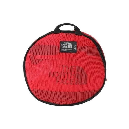 The North Face Base Camp Duffel S Red/black 50 L - Bolsa De Viaje Cilíndrica Resistente Al Agua, Asas Acolchadas Convertibles, Cierre U Y Correas De Compresión