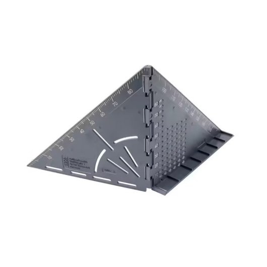 Squadra di tracciatura 3D Wolfcraft Vario pieghevole scala millimetrica compasso