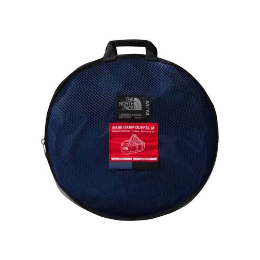 The North Face Base Camp Duffel M 71l Azul Summit/negro, Bolsa De Viaje Unisex Con Correas Tipo Mochila Y Almacenamiento Organizado