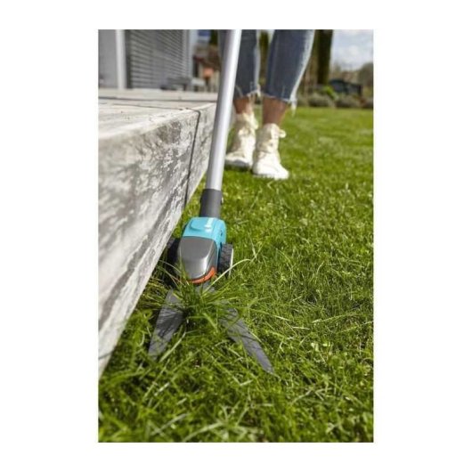 Gardena Comfort Tijeras De Hierba De Mango Largo, Cabeza Inclinable 90° Y Giro 180°, Cuchillas 130 Mm Con Recubrimiento Antiadherente