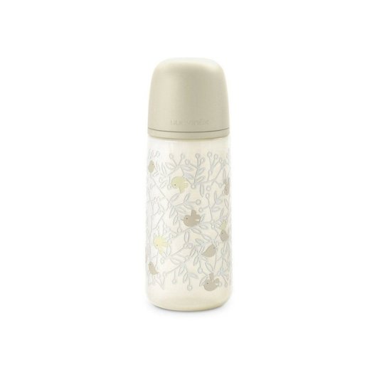 Biberon Suavinex Birdies 360 Ml Beige Avec Tétine Sx Pro L À Débit Rapide