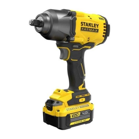 Stanley Fatmax V20 Atornillador De Impacto Inalámbrico 1/2 Brushless 18v 4ah, 950 Nm (sfmcf940m1-qw)