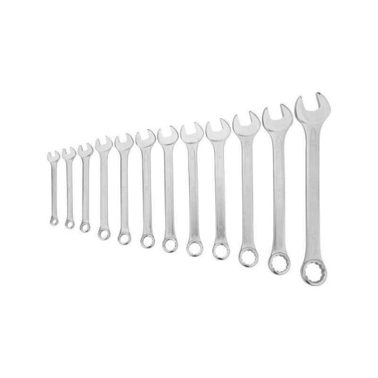 Neo Tools Set De Llaves Combinadas 12 Piezas 6-22 Mm Acero Cromo-vanadio Din 3113, Resistentes A La Corrosión Y Al Desgaste, En Maletín/case