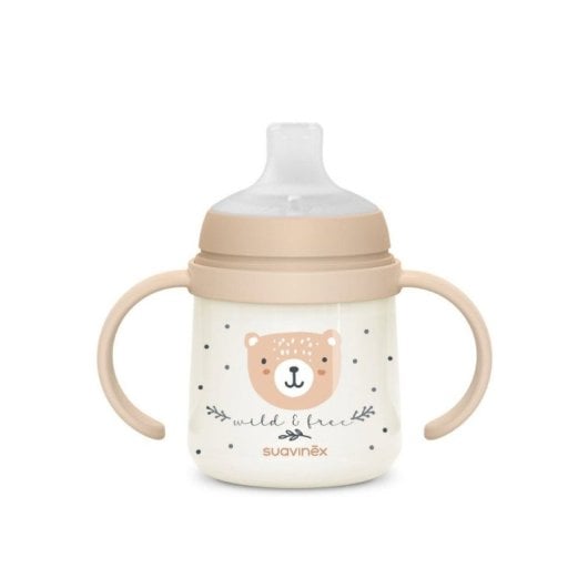 Suavinex Wild & Free Biberon À Anses Anti-fuites 150 Ml Marron Dès 6 Mois