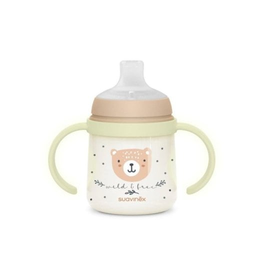 Suavinex Wild & Free Biberon À Anses Anti-fuites 150 Ml Marron Dès 6 Mois