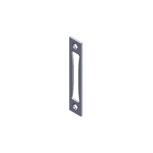 Gâche Stremler Assa Abloy Inox 100 x 24 x 2,5 mm Fixation Haut Bas