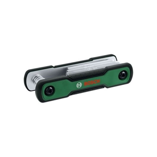 Bosch Set De Llaves Allen Plegables 8 En 1 Hex 1.5 A 6, Acero Cromo-vanadio, Mango Softgrip Bicolor