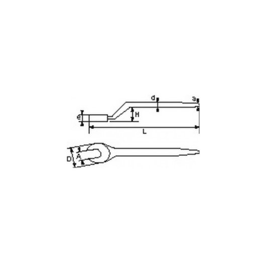 Clé à Fourche Sam Outillage 32 mm Acier Forgé 225 mm