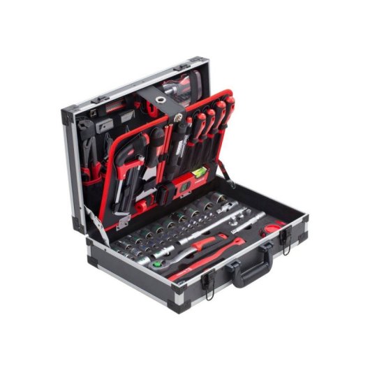 Mallette À Outils Meister 131 Pièces En Aluminium, Coffret Rigide Avec Outils À Main Complets