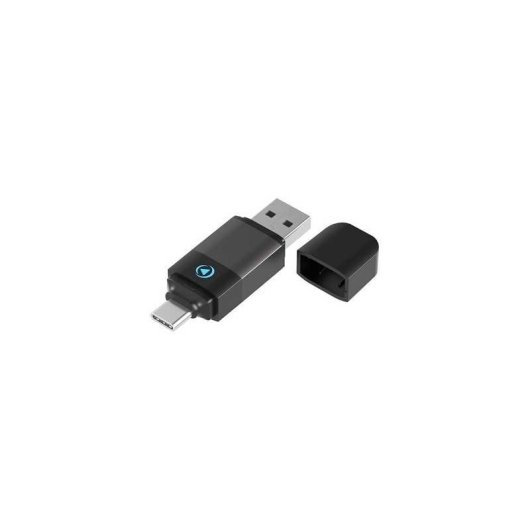 Force Play Adaptador Inalámbrico 2 En 1 Para Coche Carplay Y Android Auto, Usb-a Y Usb-c, Compacto Plug-and-play, Conexión Estable Y Carga De Vehículo Disponible, Color Negro