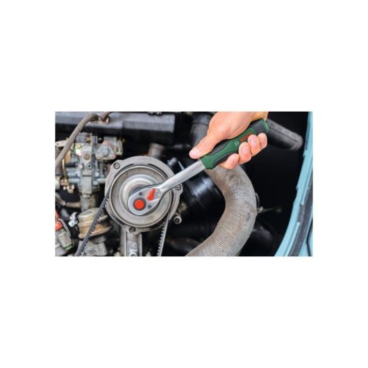 Juego Carraca 1/2" Bosch 26 Piezas 1600a039j7 Con Vasos, Extensiones Y Juntas. Mecanismo 72 Dientes, Ángulo 5°, Hasta 768 Nm, Compatible Iso 3315 E Iso 1174