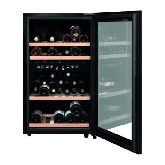 Cave De Service À Vin La Sommelière Sls45dz 45 Bouteilles, 2 Zones, Noire