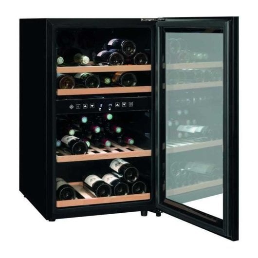 Cave De Service À Vin La Sommelière Sls45dz 45 Bouteilles, 2 Zones, Noire