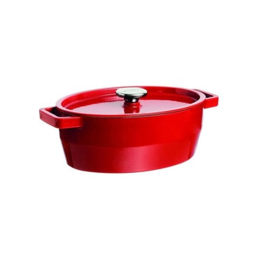 Pyrex Slow Cook Cocotte Ovalada De Hierro Fundido Esmaltado Roja 5,8 L, 33 Cm
