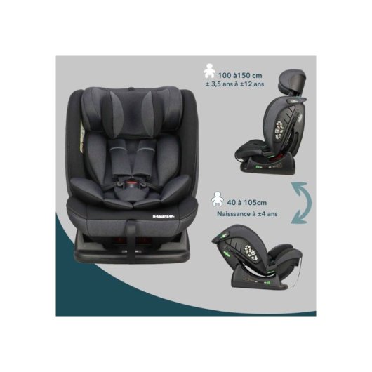 Kindersitz Bambisol AY913PLUSN i-Size 40-150 cm Drehbar 5-Punkt-Gurt