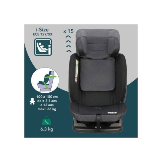 Kindersitz Bambisol AY913PLUSN i-Size 40-150 cm Drehbar 5-Punkt-Gurt