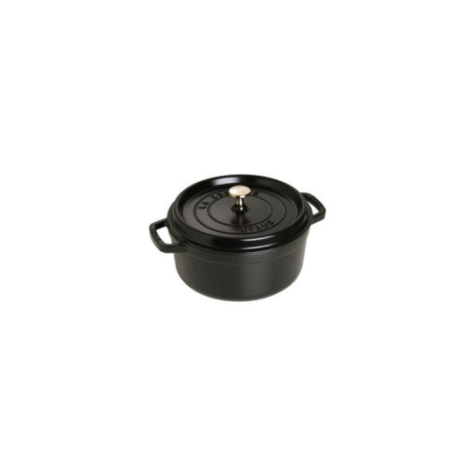 Zwilling Staub Cocotte Redonda De Hierro Fundido Esmaltado 24 Cm Negra Mate 3,7 L Para 4 Personas, Para Guisar Y Asar, Apta Para Inducción Y Horno