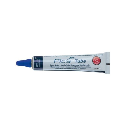 Pica Classic 575 Rotulador De Tinta En Tubo Amarillo 50 Ml, Punta Cincel Con Bola De Acero Inoxidable Ø 3 Mm, Marcado Permanente Resistente Al Agua Y La Abrasión
