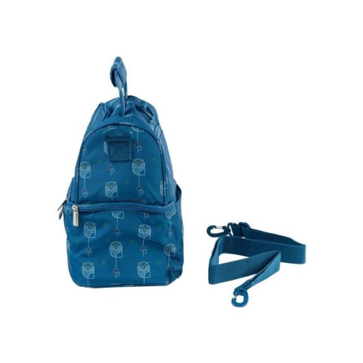 Bolsa Isotérmica Thermobaby Oketi Poketi Azul 4,5l Con 2 Compartimentos Y Accesorios De Almacenaje