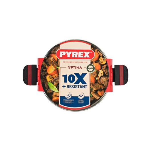 Casseruola Pyrex Optima 24 cm 4,1 L Alluminio Riciclato Induzione