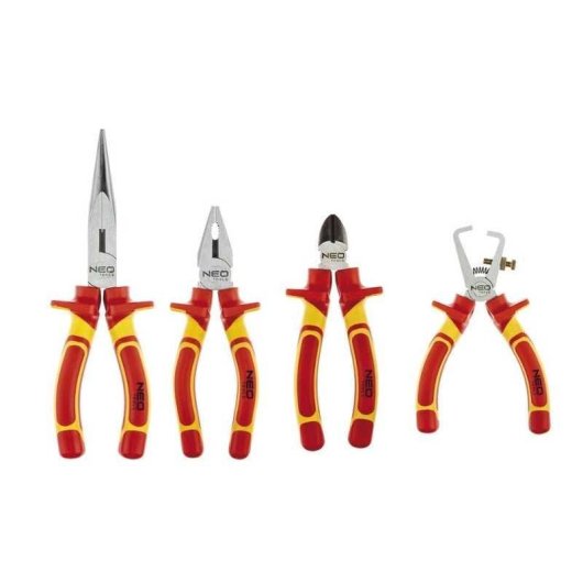 Jeu De Pinces Isolées Neo Tools 1000 V, 4 Pièces, 01-236