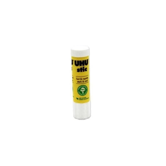 Uhu Stic Barra De Pegamento Sin Disolventes 21 G, Tapón De Rosca, 98% Ingredientes De Origen Natural, Para Papel Y Cartón