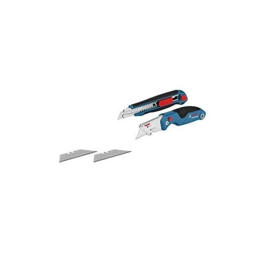 Cutter professionnel Bosch Set 2 pièces lame cassable et couteau pliant
