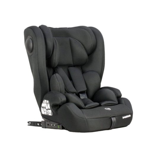 Siège Auto Enfant Bambisol Ay575n I-size Isofix Noir, 76 À 150 Cm, Harnais 5 Points, Top Tether, Tête Réglable