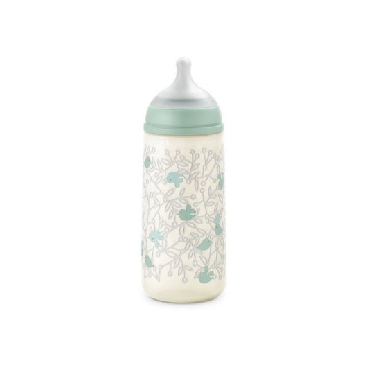 Biberon Suavinex Birdies 360 Ml Vert Avec Tétine Sx Pro L À Débit Rapide