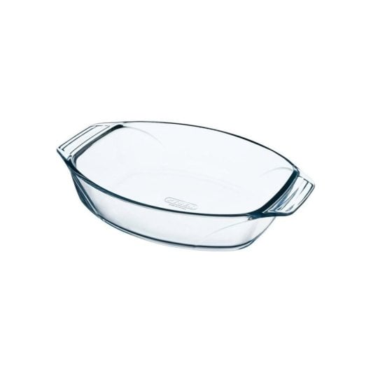 Pyrex Let's Share Set De 4 Fuentes De Vidrio Borosilicato Ovaladas Con Asas, 35 X 24 Cm, Aptas Para Horno Hasta 300 °c, Microondas Y Congelador