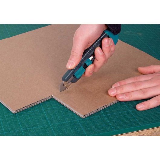 Cutter À Lame Sécable Wolfcraft 4146000 18 Mm Avec Guide Métal Et Poignée Ergonomique