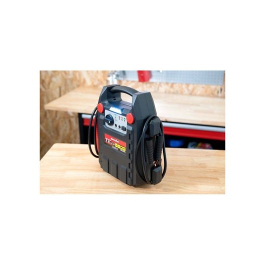 Mecafer Mb 901 Arrancador De Batería Coche 12v 900a Pico, Lámpara Emergencia, Usb 5v 1,1a Y Salidas 12v Dc Para Accesorios