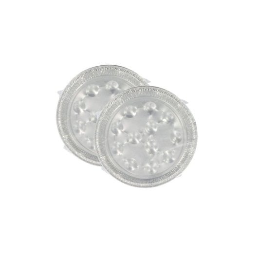 Fackelmann Set 2 X 10 Bandejas De Aluminio Para Escargots, 17,5 Cm, Redondas, Aptas Para Horno, Gris