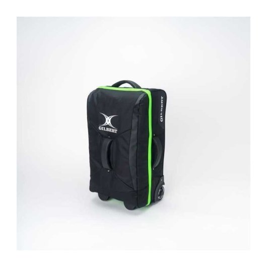 Gilbert Maleta De Viaje Negra 57x33x22 Cm Formato Cabina Para Rugby Y Trabajo, Asa Lateral, Bolsillos Con Cremallera, Resistente A La Intemperie