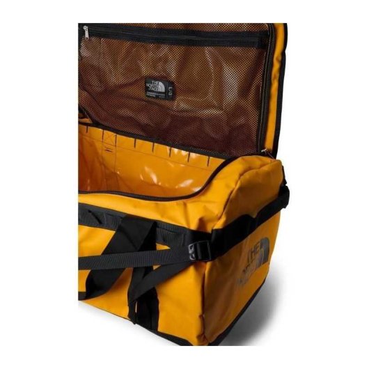 The North Face Base Camp Duffel L 95l Summit Gold/black, Bolsa De Viaje Y Deporte Con Correas Tipo Mochila, Tejido Resistente Y Cierre Superior