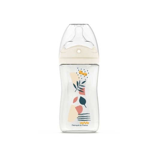 Biberon Anti-colique Dodie 270 Ml Rose, Tétine Multi-perforée, Débit 2, Dès 3 Mois