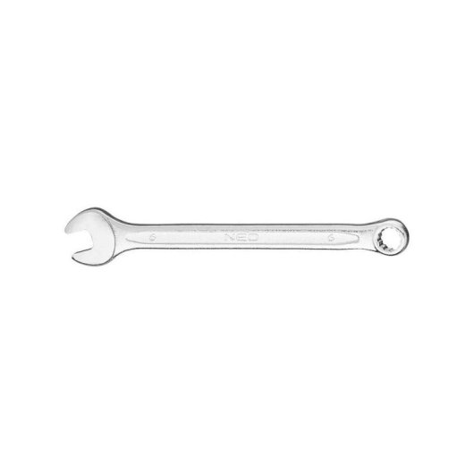 Llave Mixta Neo Tools 17 Mm De Boca Y Carraca De Anillo (box), Acero Cromo-vanadio, Acabado Cromado Resistente A La Corrosión, 210 Mm
