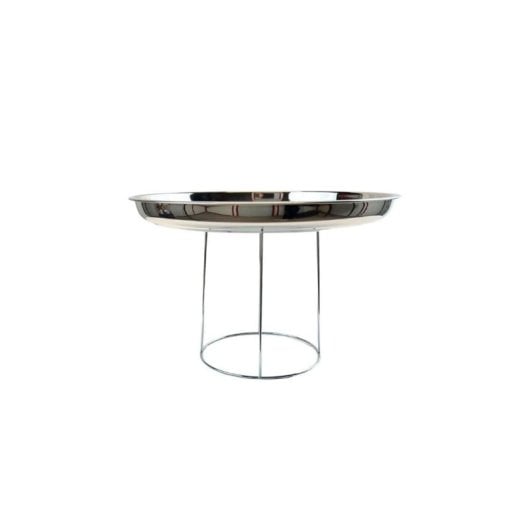Vassoio Fackelmann Set Frutti di Mare Acciaio Inox Supporto Cromato 34,7 cm