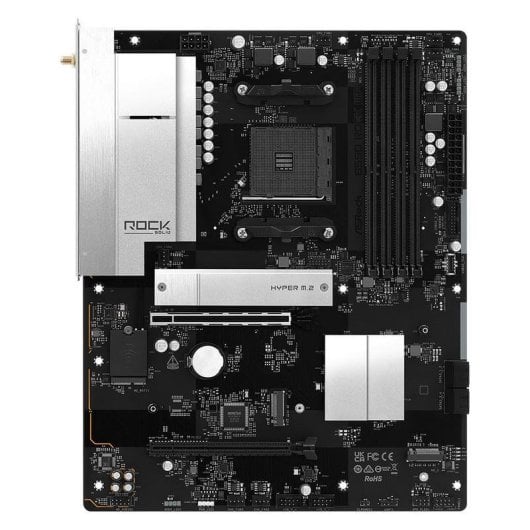 Placa Base ASRock B550 Rock WiFi B550 AM4 DDR4 ATX WiFi 6E PCIe 4.0 CrossFireX