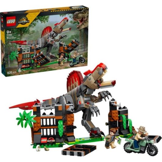 LEGO Jurassic World Escape do Spinosaurus 77982 820 peças