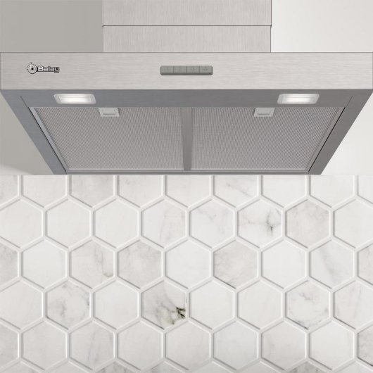 Campana extractora Balay decorativa 90cm pared 400m³/h led filtros metálicos