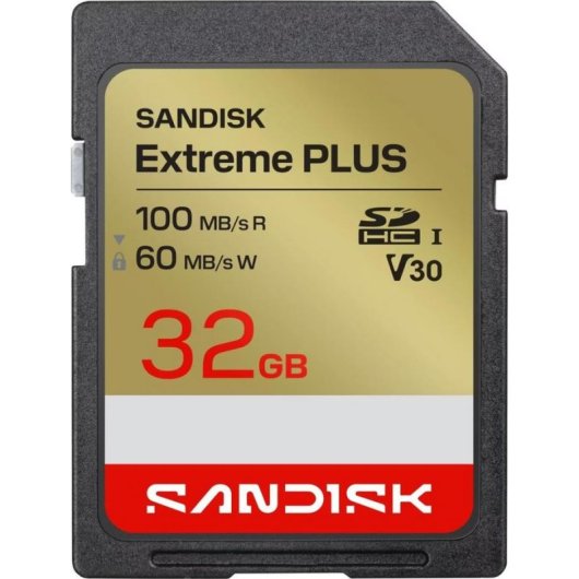Cartão SDHC SanDisk Extreme PLUS 32 GB UHS-I U3 V30 100 MB/s