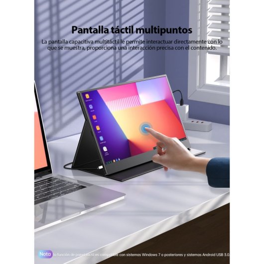 Monitor Uperfect 15,6" FullHD IPS Multitáctil USB-C Mini HDMI Portátil