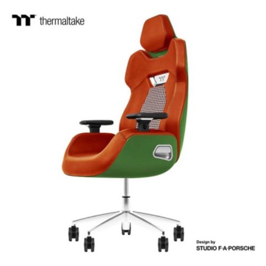 Sille gaming Thermaltake ARGENT E700 cuir et aluminium argent