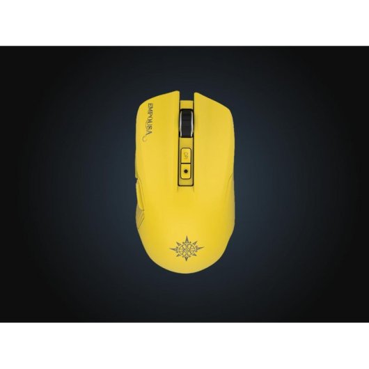 Ratón Inca IMG-328MX Óptico RF Wireless Bluetooth USB-C 12800 DPI Amarillo 7 Botones